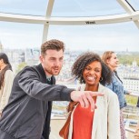 Enjoying the London Eye