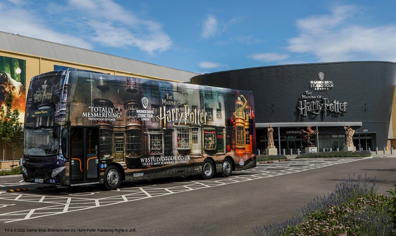 Warner Bros Branded Bus